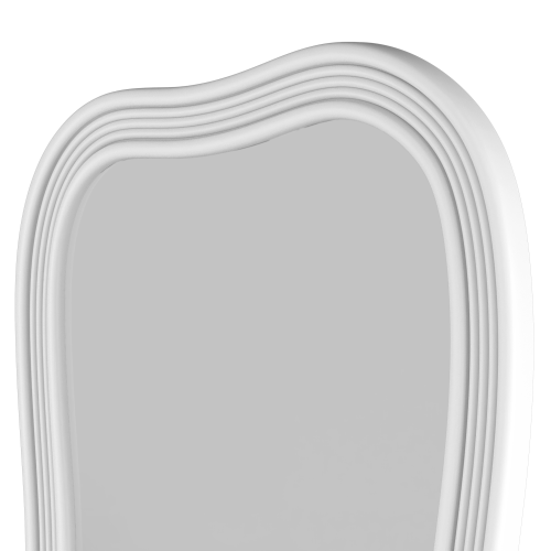 Lustro Grezzo 60x160 cm, nieregularny kształt, białe, glossy