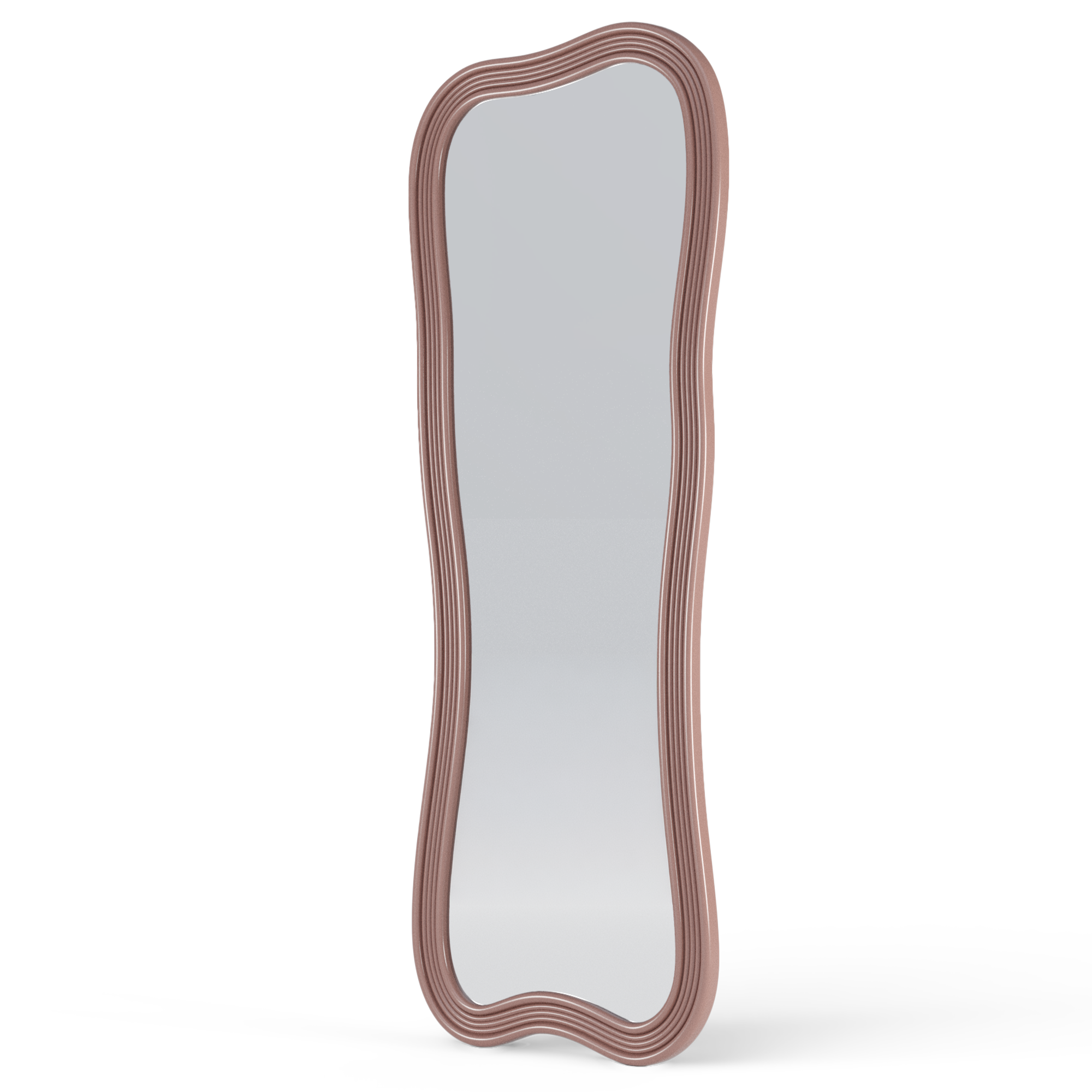Lustro wiszące Grezzo 60x160, nieregularne, mocha mousse