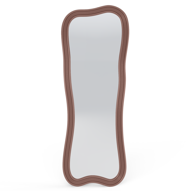 Lustro wiszące Grezzo 60x160, nieregularne, mocha mousse