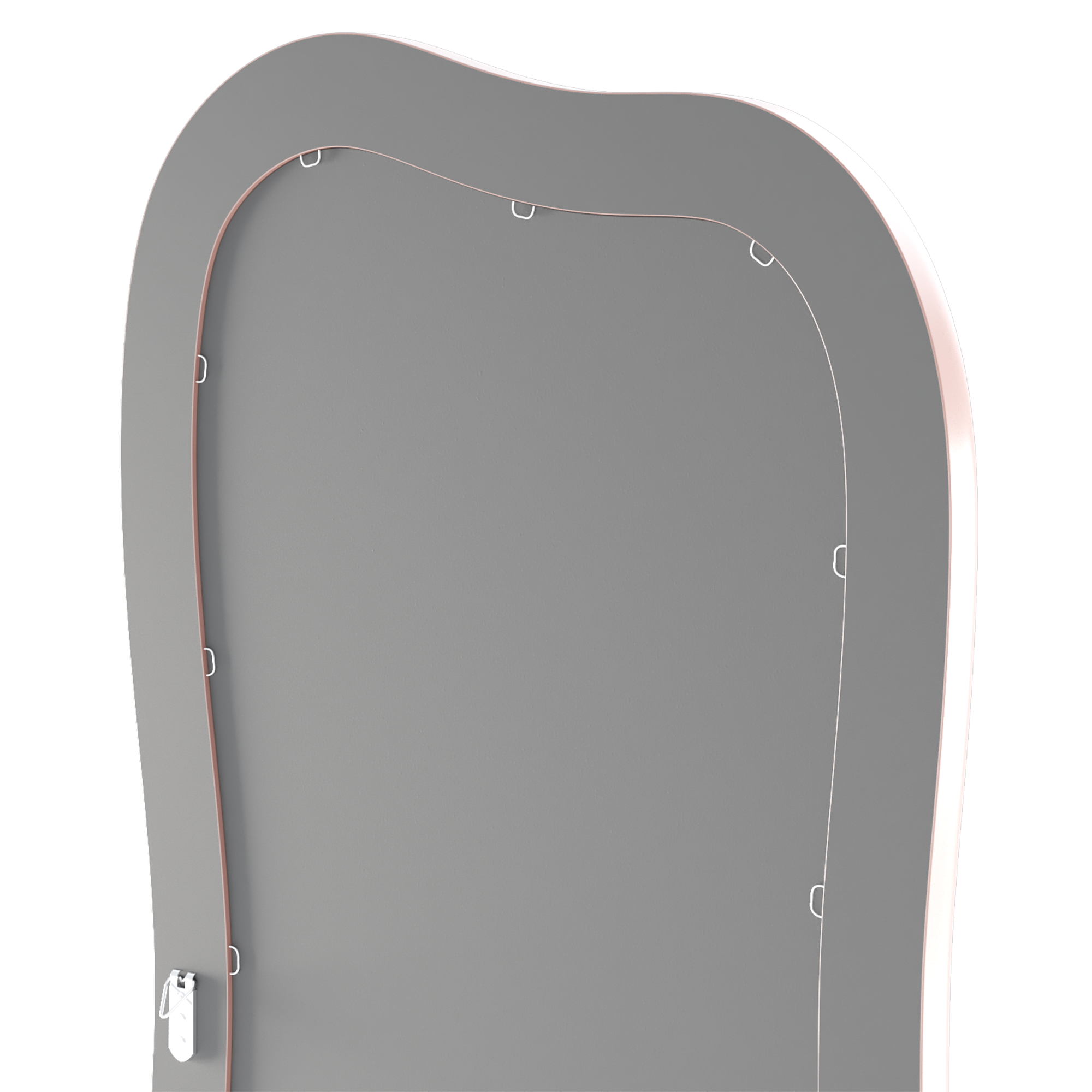 Lustro wiszące Grezzo 60x160, nieregularne, mocha mousse