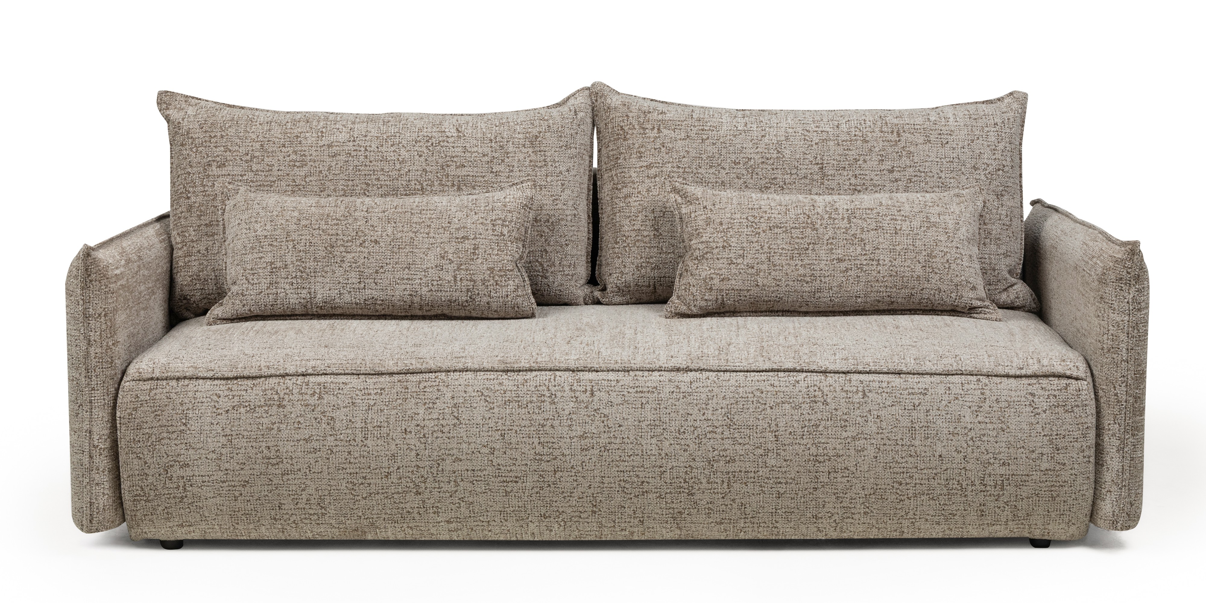 Sofa rozkładana Sofino z pojemnikiem, brązowa