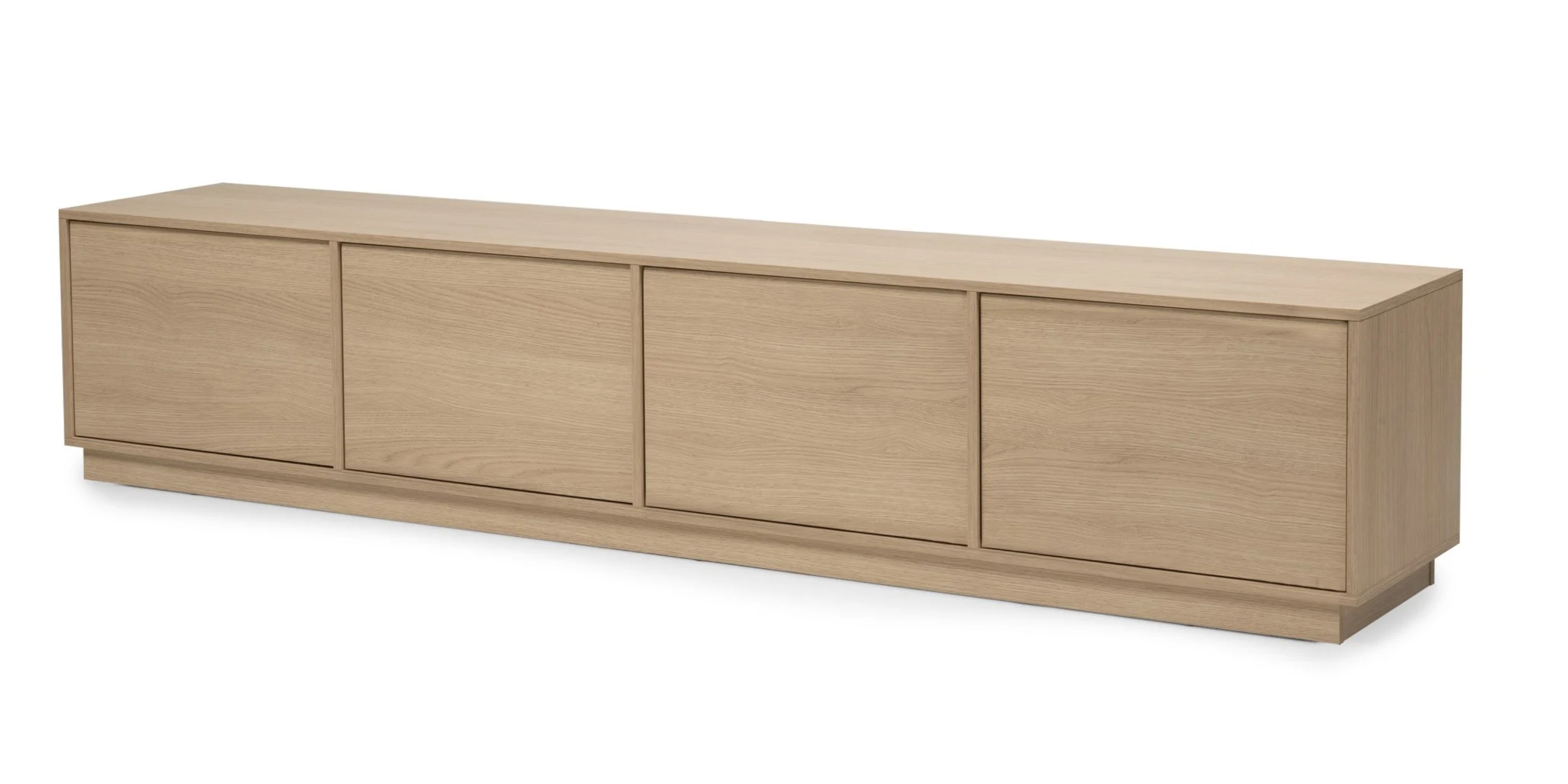 Szafka RTV Japandi, 220cm, dąb lindberg, nowoczesna