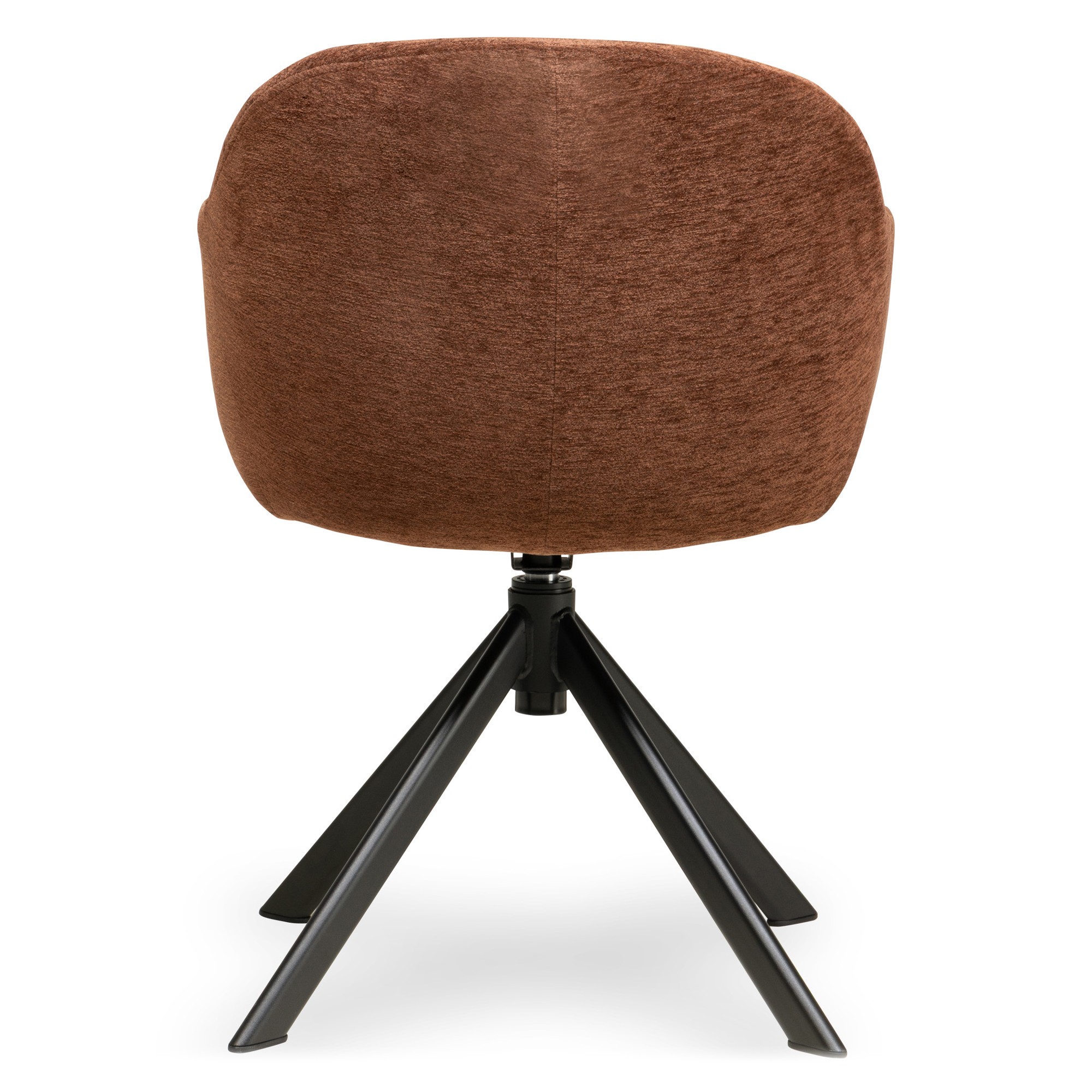 Krzesło obrotowe Kairo, brązowo-czerwone