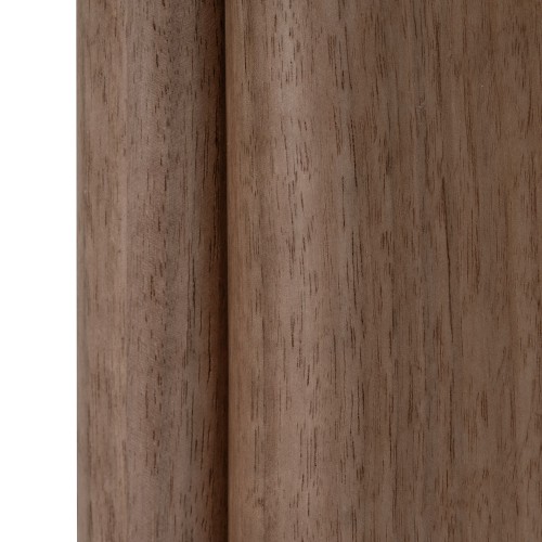 Stolik boczny Marlo II 50 cm, kremowo-biały/orzech, mikrocement