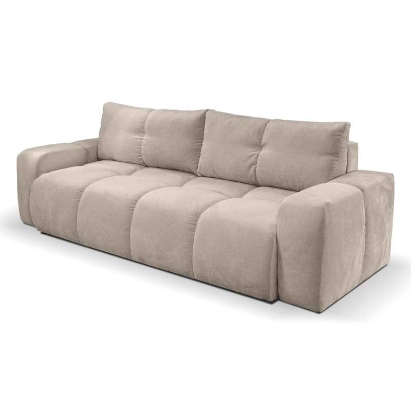 Sofa z funkcją spania i pojemnikiem Soho, beżowa, do salonu
