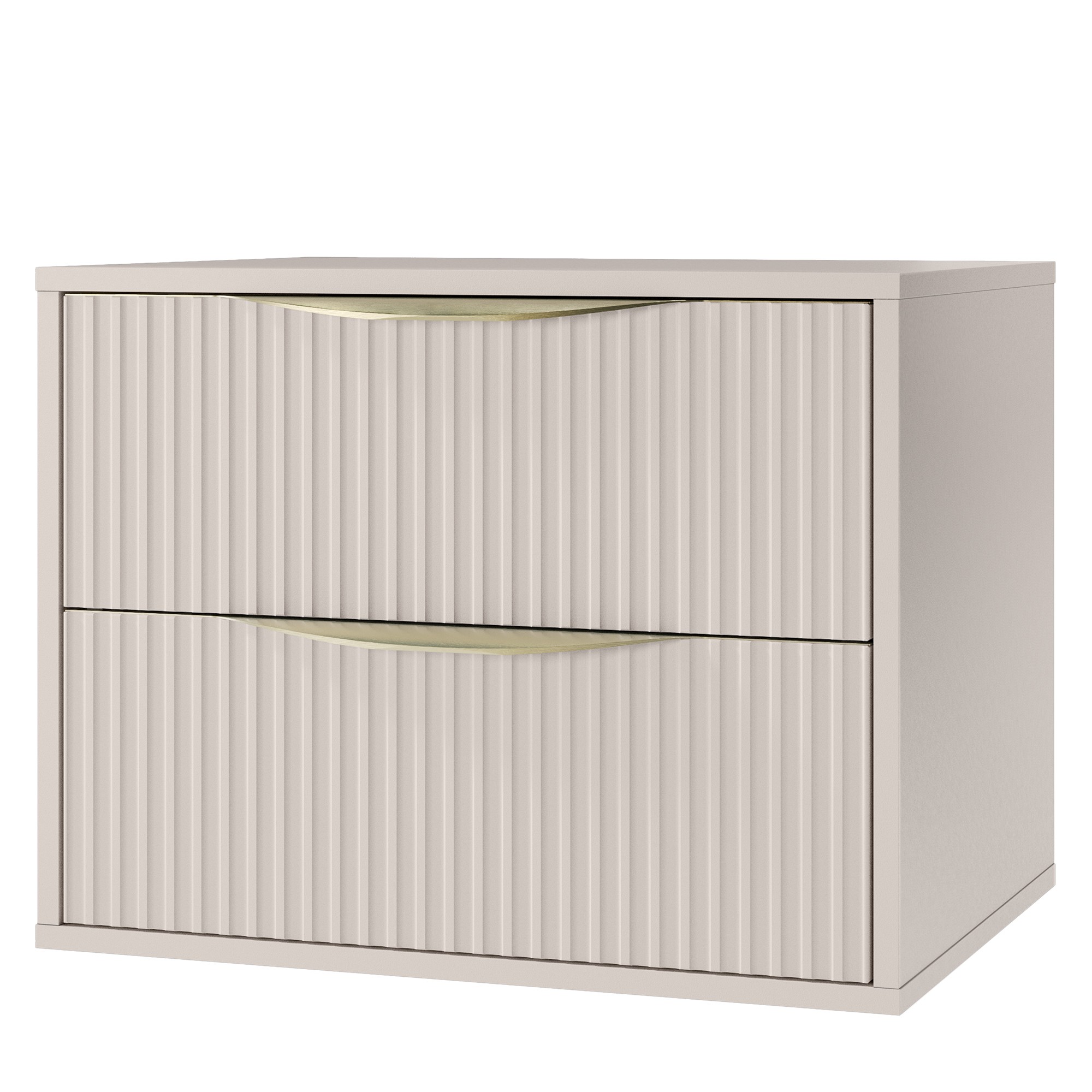 Szafka pod umywalkę Avila 2.0 60 cm, złote uchwyty, kaszmir