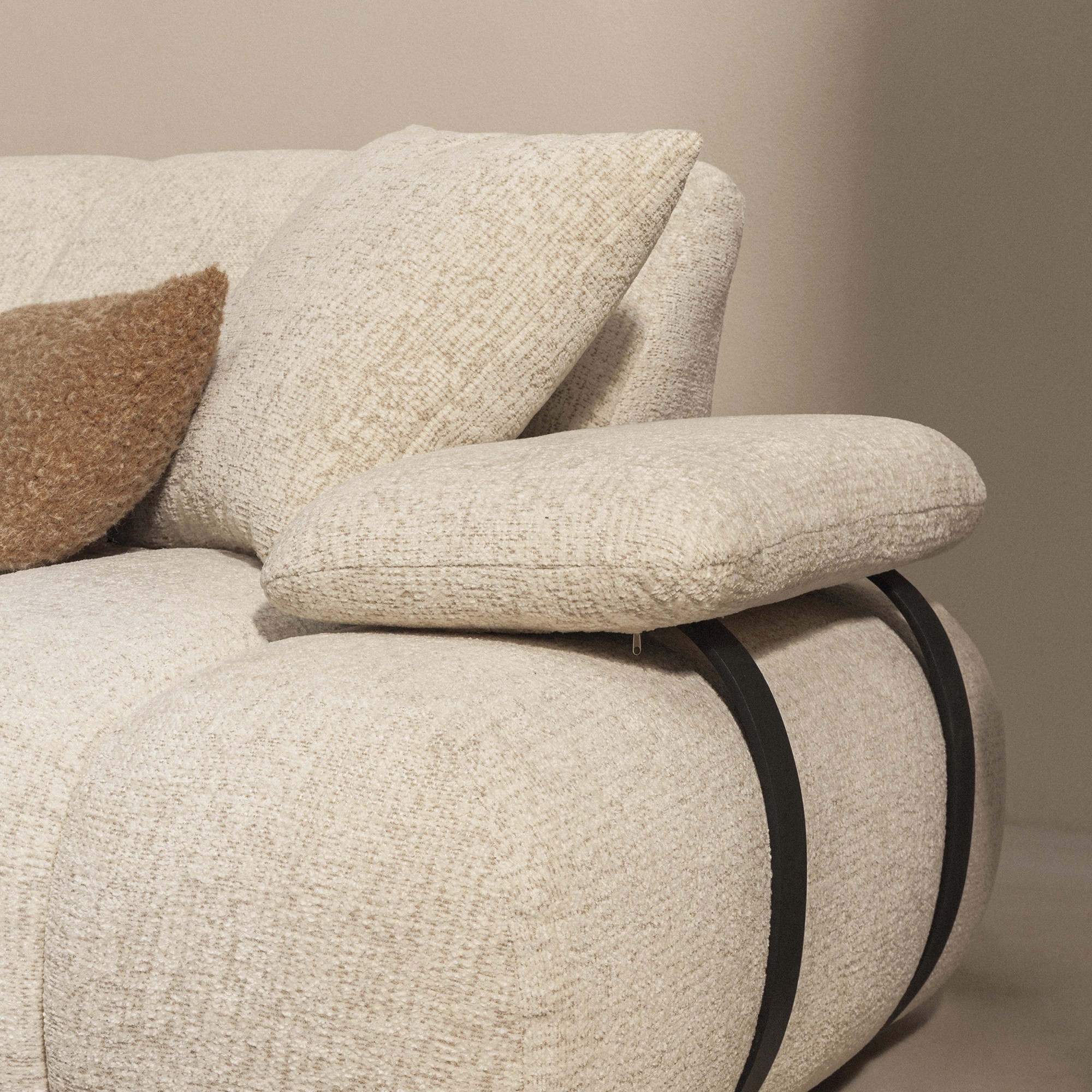 Sofa modułowa Presto regulowane oparcie, jasnobeżowa