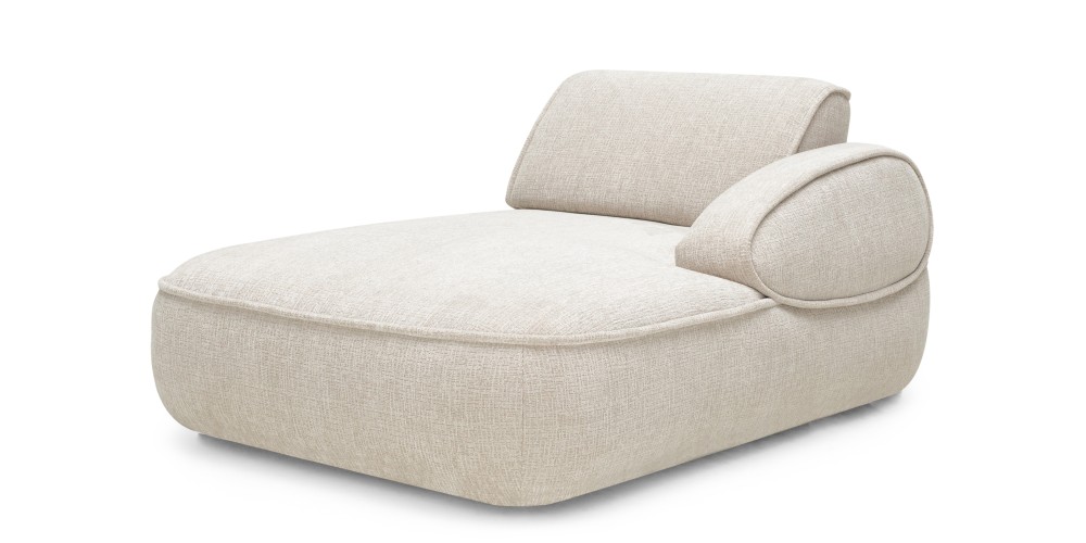 Narożnik modułowy Savio 354 cm, prawy, regulowane oparcie, obły, beż