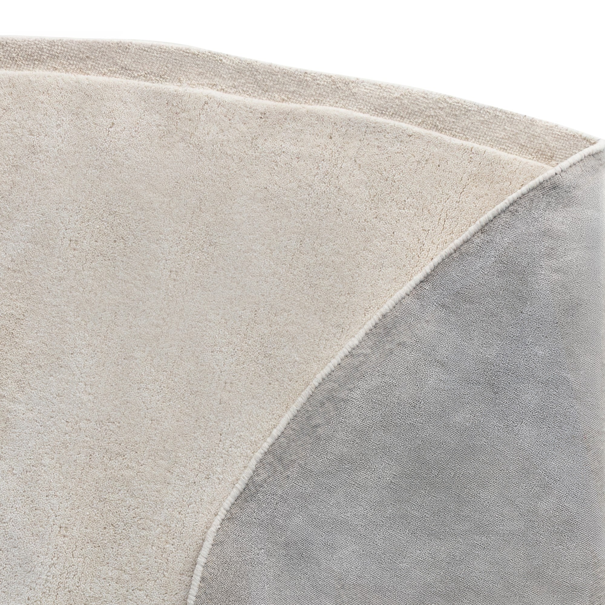 Dywan wełniany Tsuki tuftowany, kremowy, organiczny, 165x330 cm