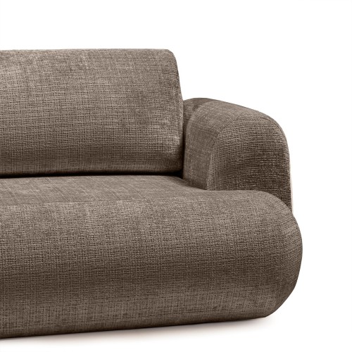 OU-2762 Sofa z funkcją spania i pojemnikiem Imola, brązowa, obła