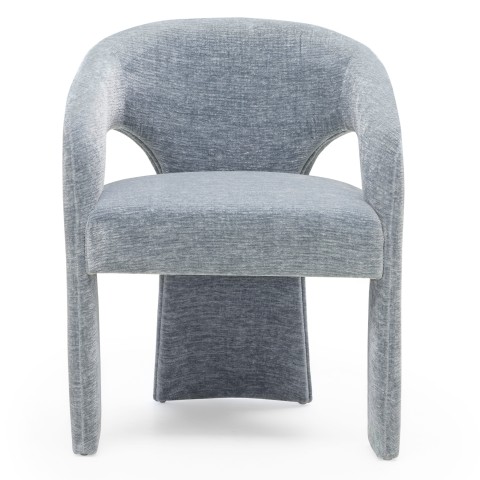 Krzesło tapicerowane Nuria niebiesko-szare, nowoczesny design