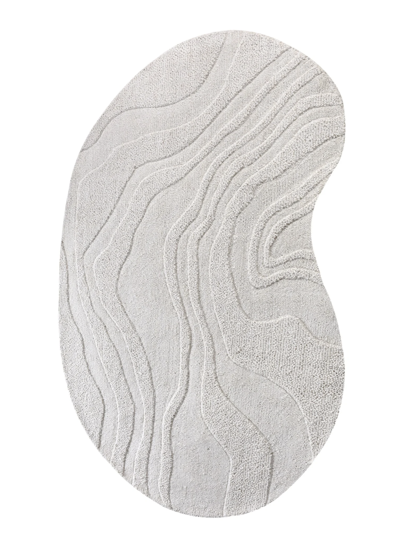 Dywan wełniany Mila tuftowany, kremowy, organiczny, 190x290 cm