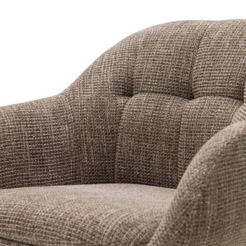 Krzesło obrotowe Santos brązowe/czarne nóżki, nowoczesny design