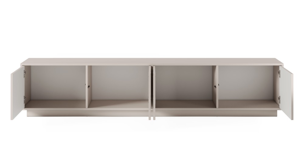 Szafka RTV 220 cm Japandi kaszmirowa