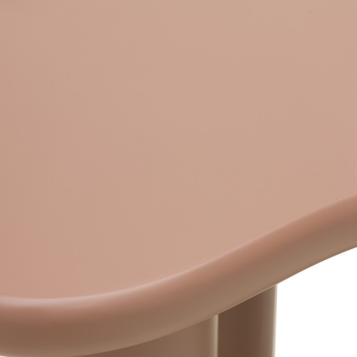 Stolik kawowy Vanity 60 cm, obłe kształty, mocha