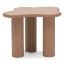 Stolik kawowy Vanity 60 cm, obłe kształty, mocha