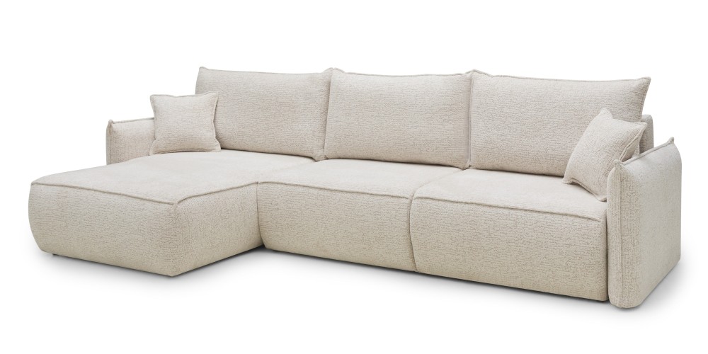 OU-2807 Narożnik rozkładany z pojemnikiem Sofino Long, beżowy