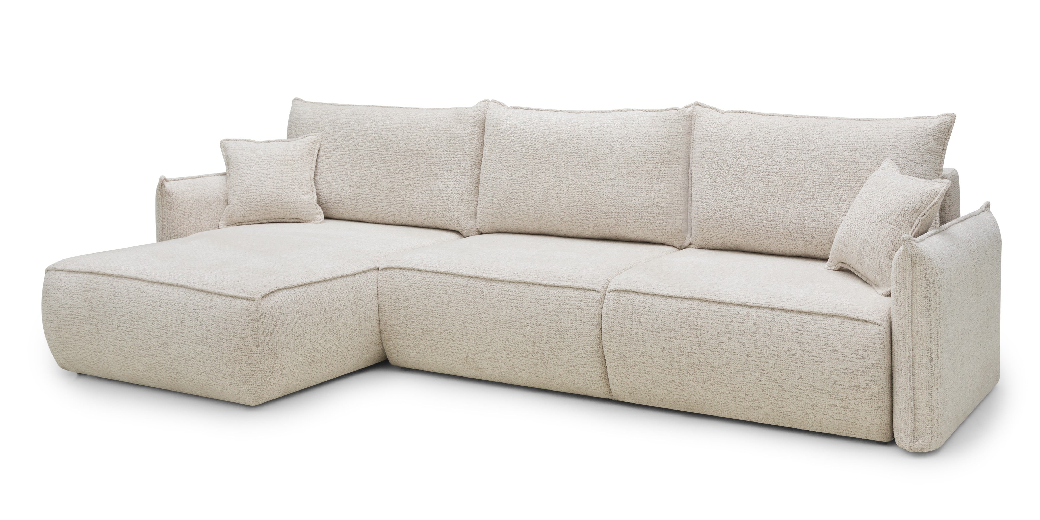 OU-2807 Narożnik rozkładany z pojemnikiem Sofino Long, beżowy