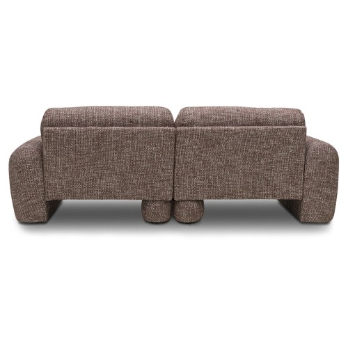 Sofa dwuosobowa Fragola Comfort modułowa, brązowa, obła