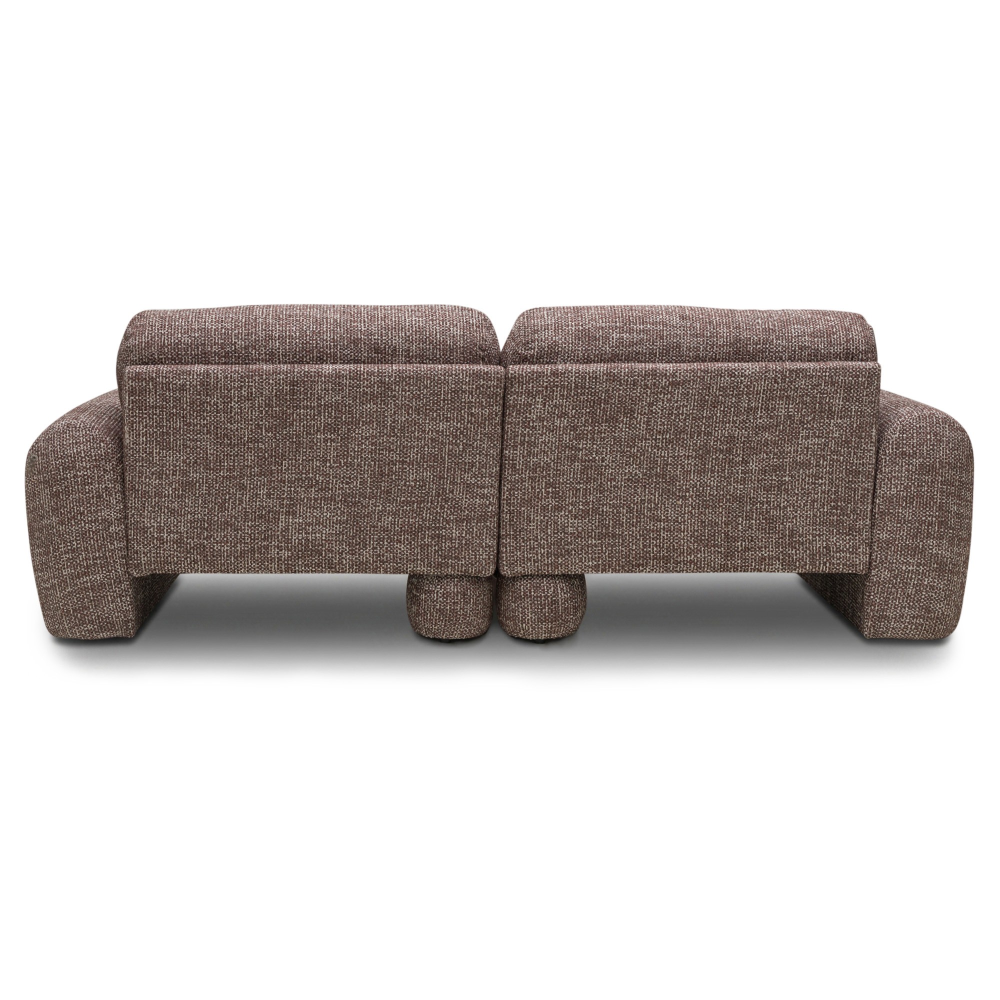 Sofa dwuosobowa Fragola Comfort modułowa, brązowa, obła