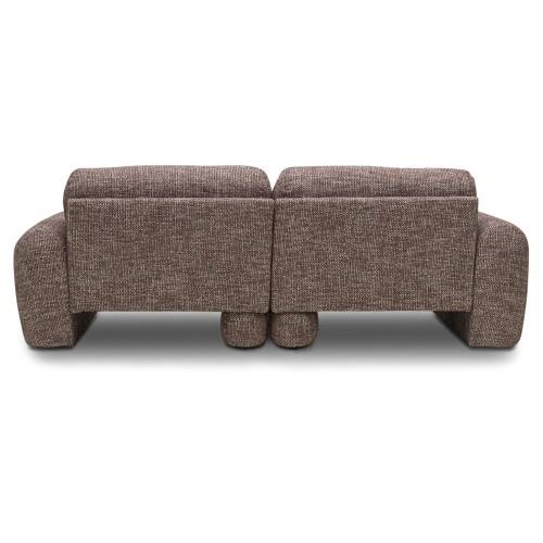 OU-2933 Sofa dwuosobowa Fragola Comfort modułowa, brązowa, obła
