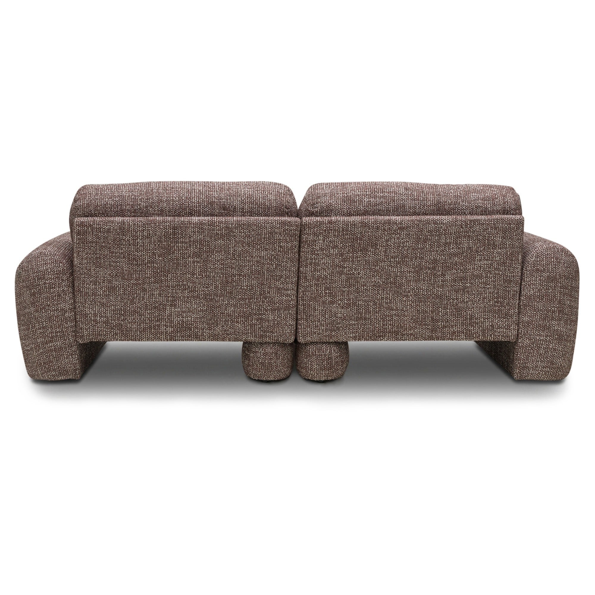 OU-2933 Sofa dwuosobowa Fragola Comfort modułowa, brązowa, obła