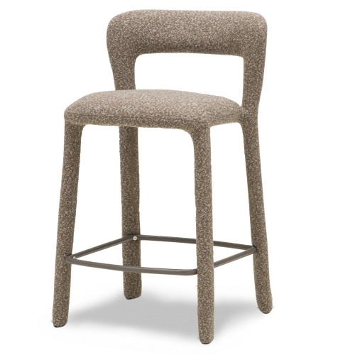 Hoker tapicerowany Esme, brązowo-szary |Nowoczesny design | Kup teraz