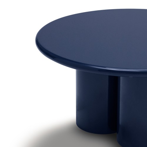 Stolik kawowy Everett 80 cm, kobaltowy, glossy