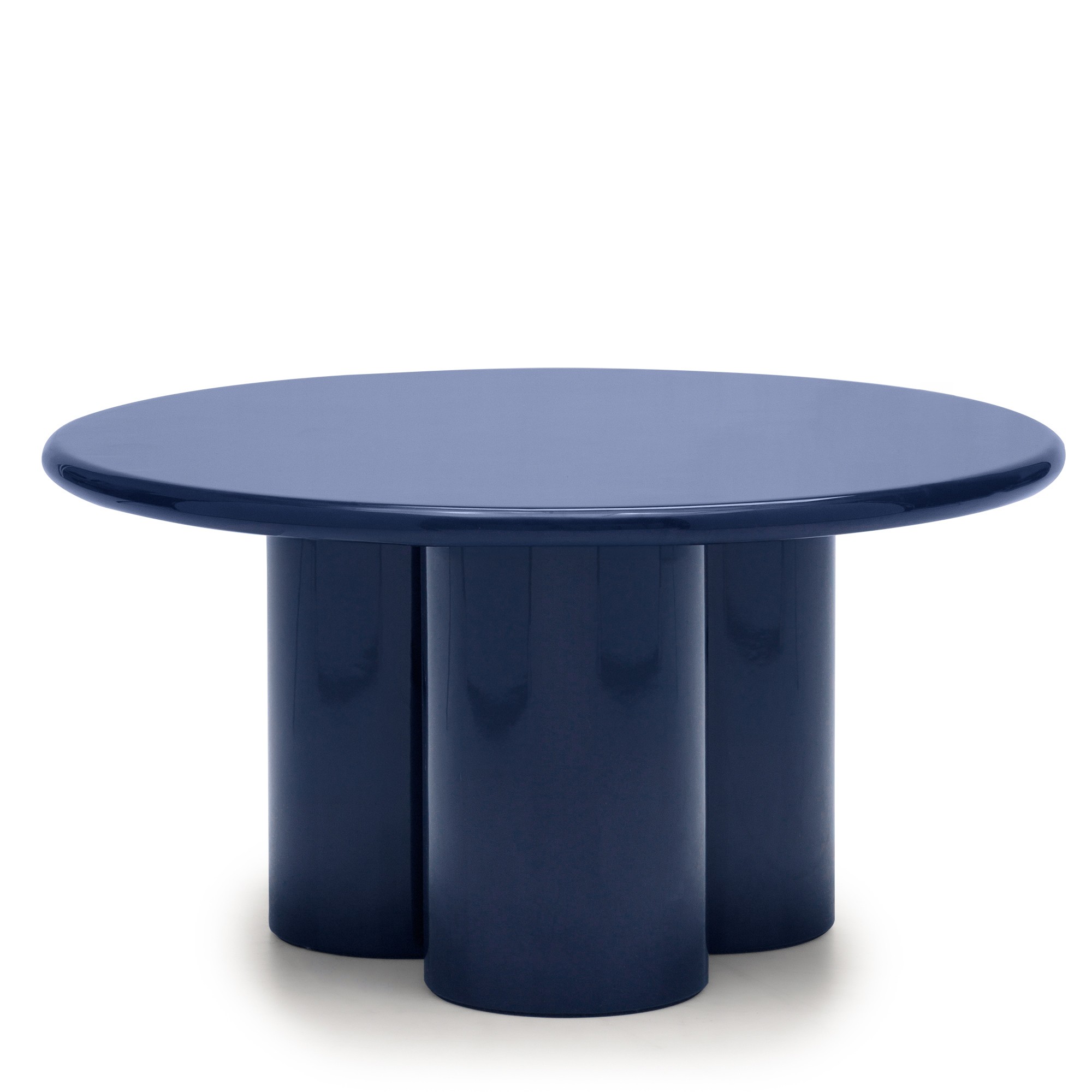 Stolik kawowy Everett 80 cm, kobaltowy, glossy