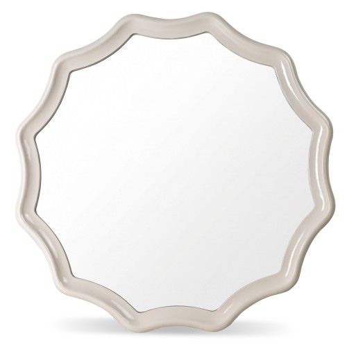 Lustro wiszące Luppo, 100 cm, jasnobeżowe, glossy