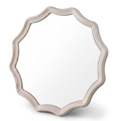 Lustro wiszące Luppo, 100 cm, jasnobeżowe, glossy