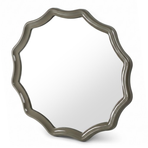 Lustro wiszące Luppo, 100 cm, zielono-szare, glossy