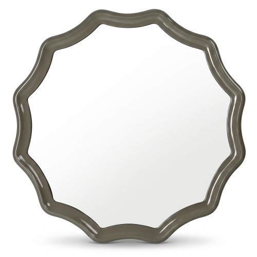 Lustro wiszące Luppo, 100 cm, zielono-szare, glossy