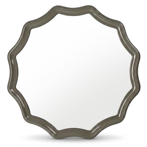 Lustro wiszące Luppo, 100 cm, zielono-szare, glossy