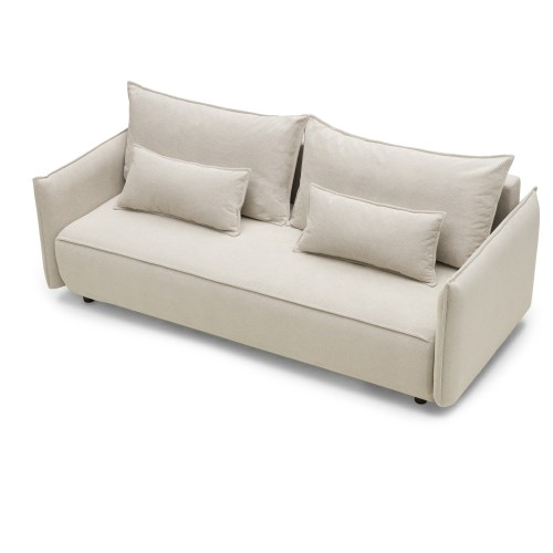 OU-2957 Sofa rozkładana Sofino z pojemnikiem, jasnobeżowa