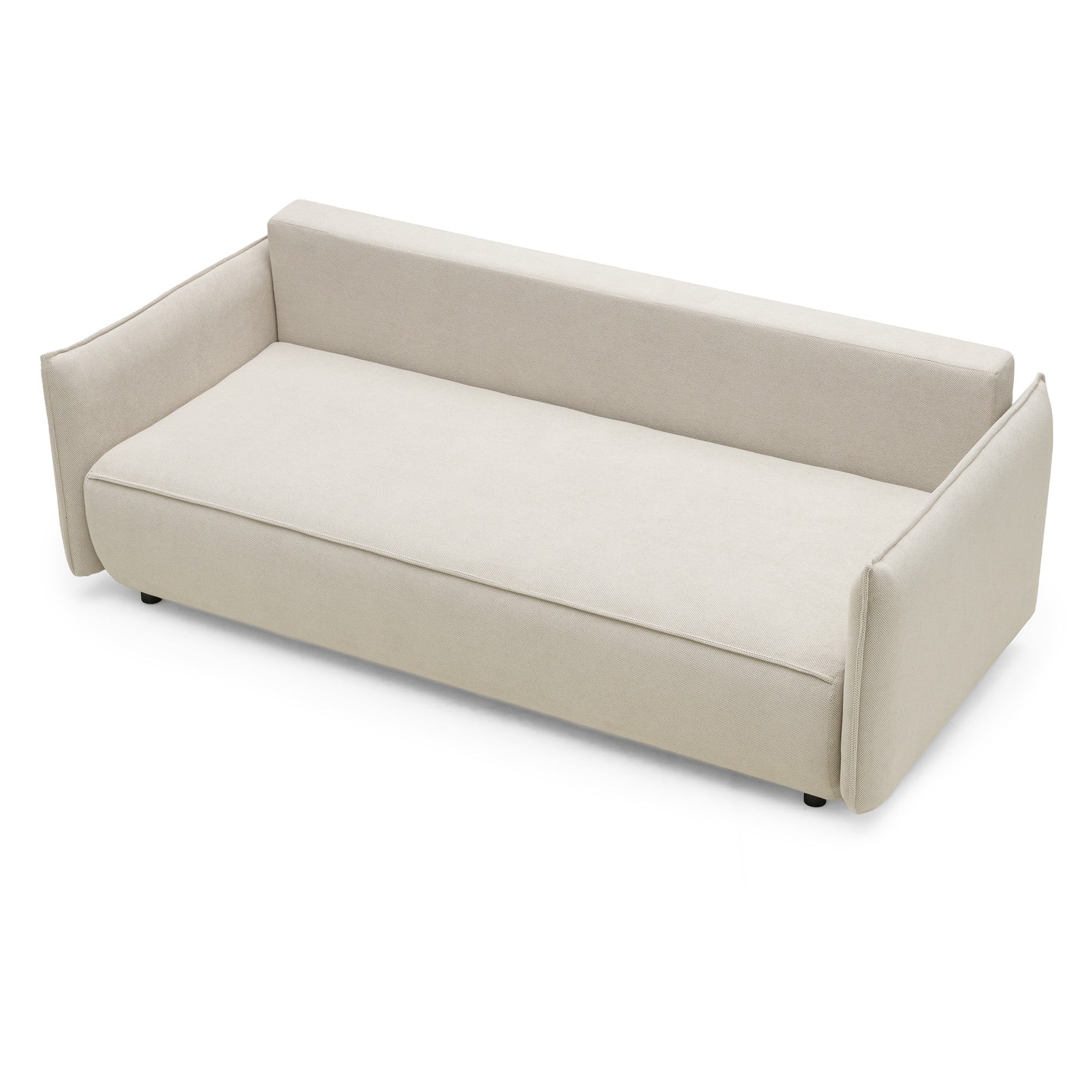 OU-2957 Sofa rozkładana Sofino z pojemnikiem, jasnobeżowa