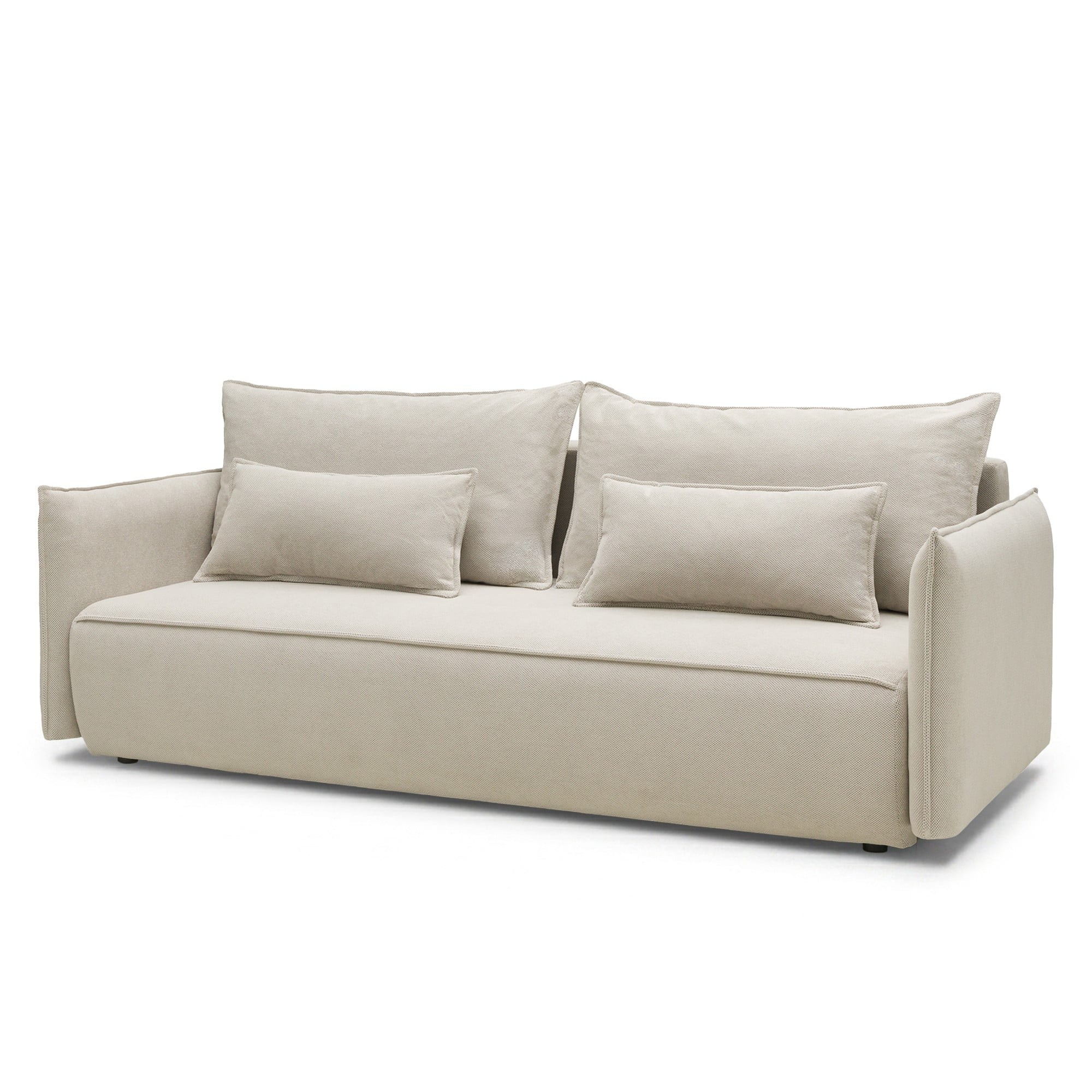 OU-2957 Sofa rozkładana Sofino z pojemnikiem, jasnobeżowa