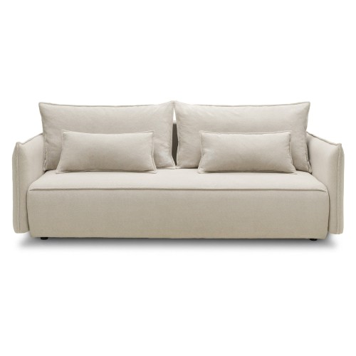 OU-2957 Sofa rozkładana Sofino z pojemnikiem, jasnobeżowa