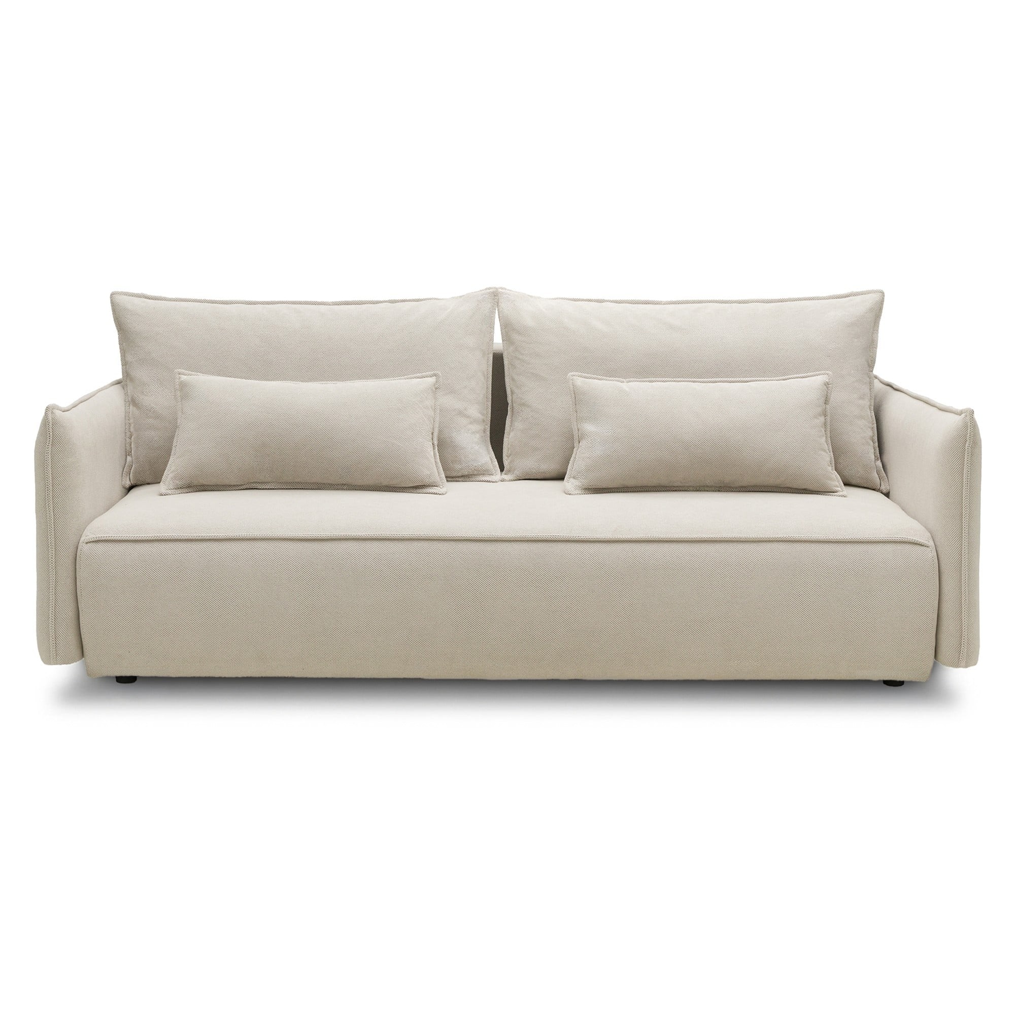 OU-2957 Sofa rozkładana Sofino z pojemnikiem, jasnobeżowa