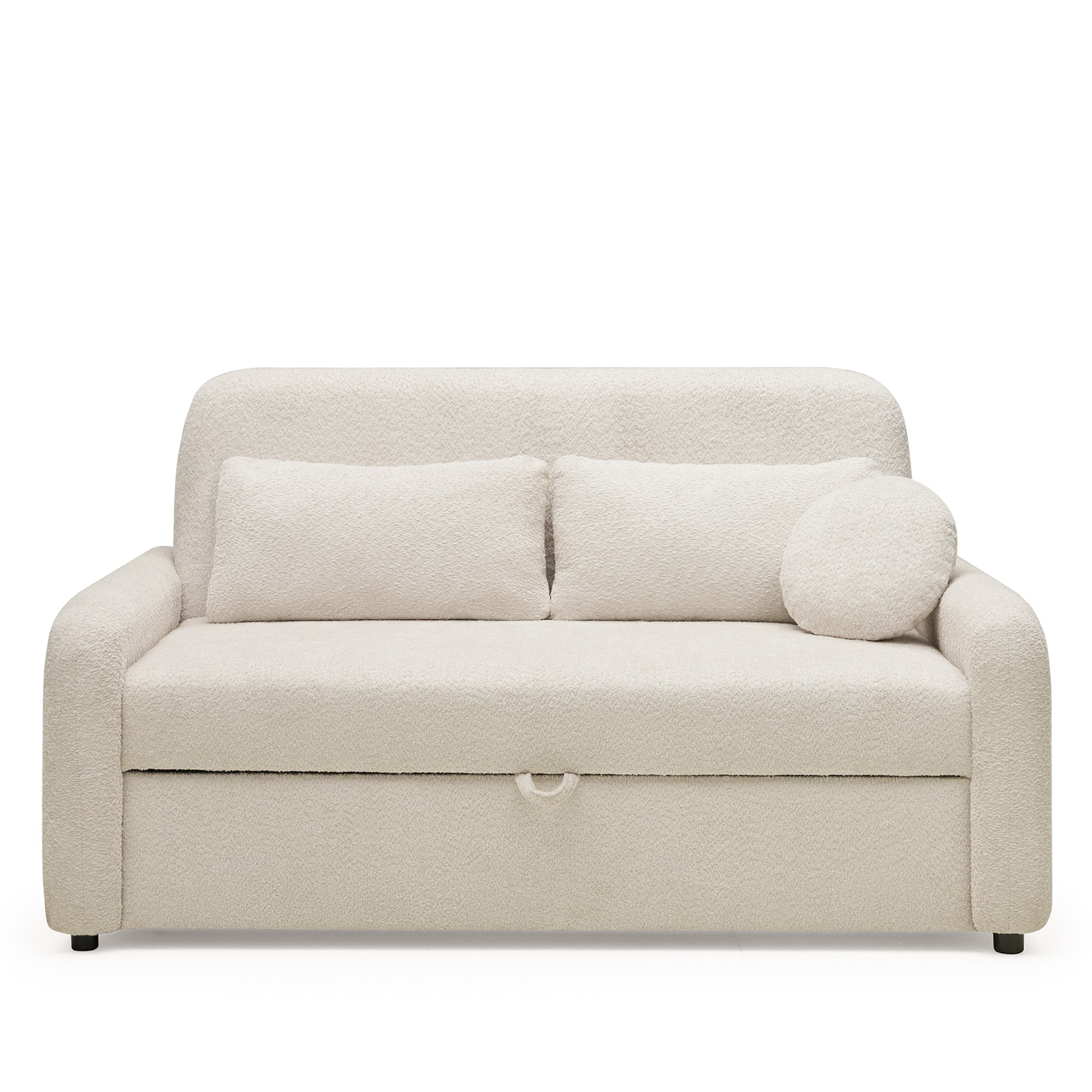 Sofa z funkcją spania Luno Maxi jasnobeżowa boucle