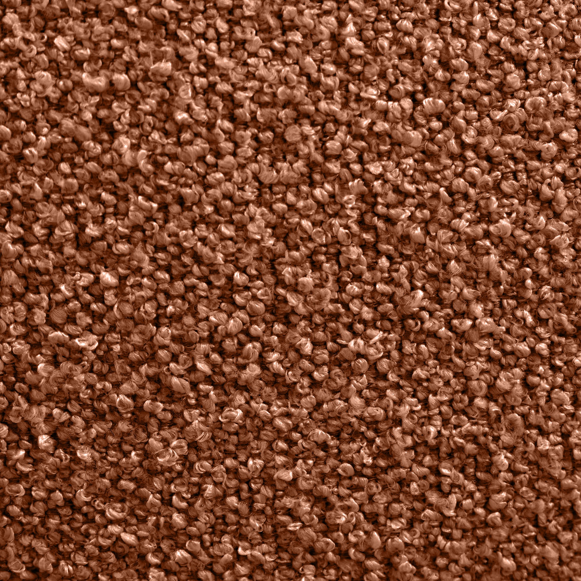Sofa z funkcją spania i pojemnikiem Liva, miedziana, boucle