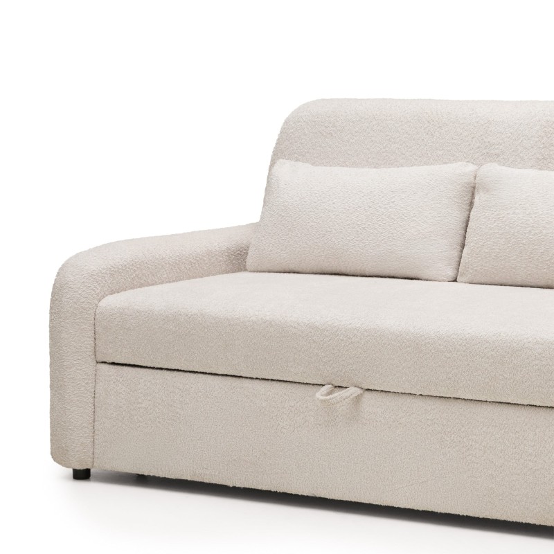 OU-2982 Sofa z funkcją spania Luno Maxi jasnobeżowa boucle