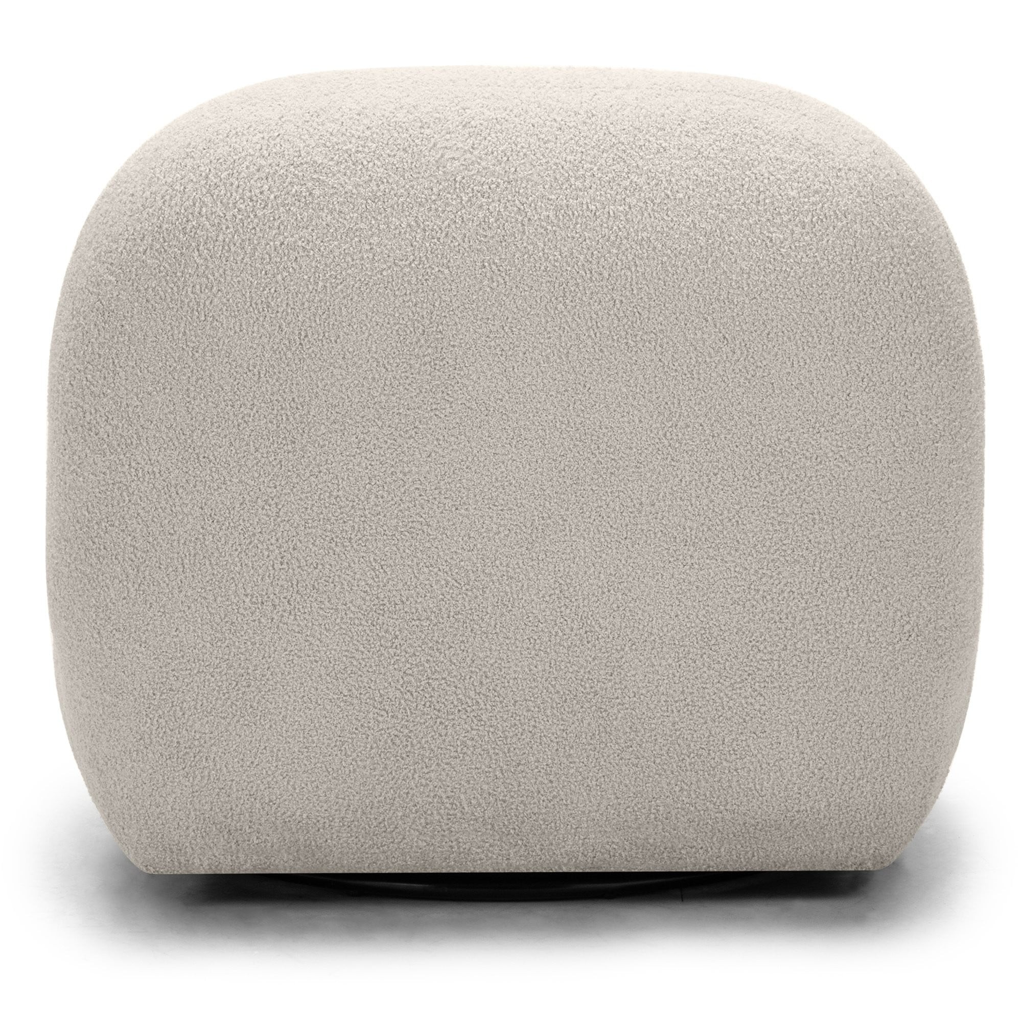 OU-3053 Fotel obrotowy Mikado, jasnobeżowy, boucle, obły