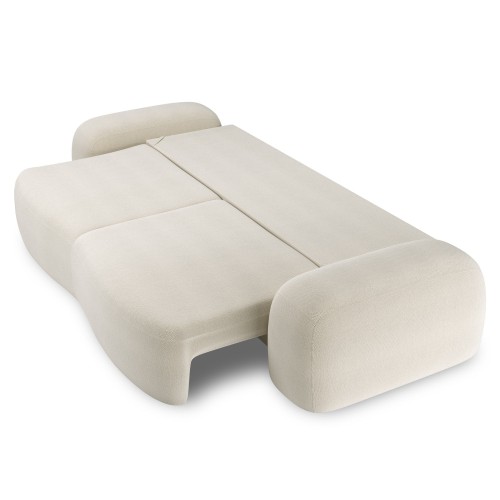 OU-3046 Sofa Linea jasnobeżowa z pojemnikiem, obła