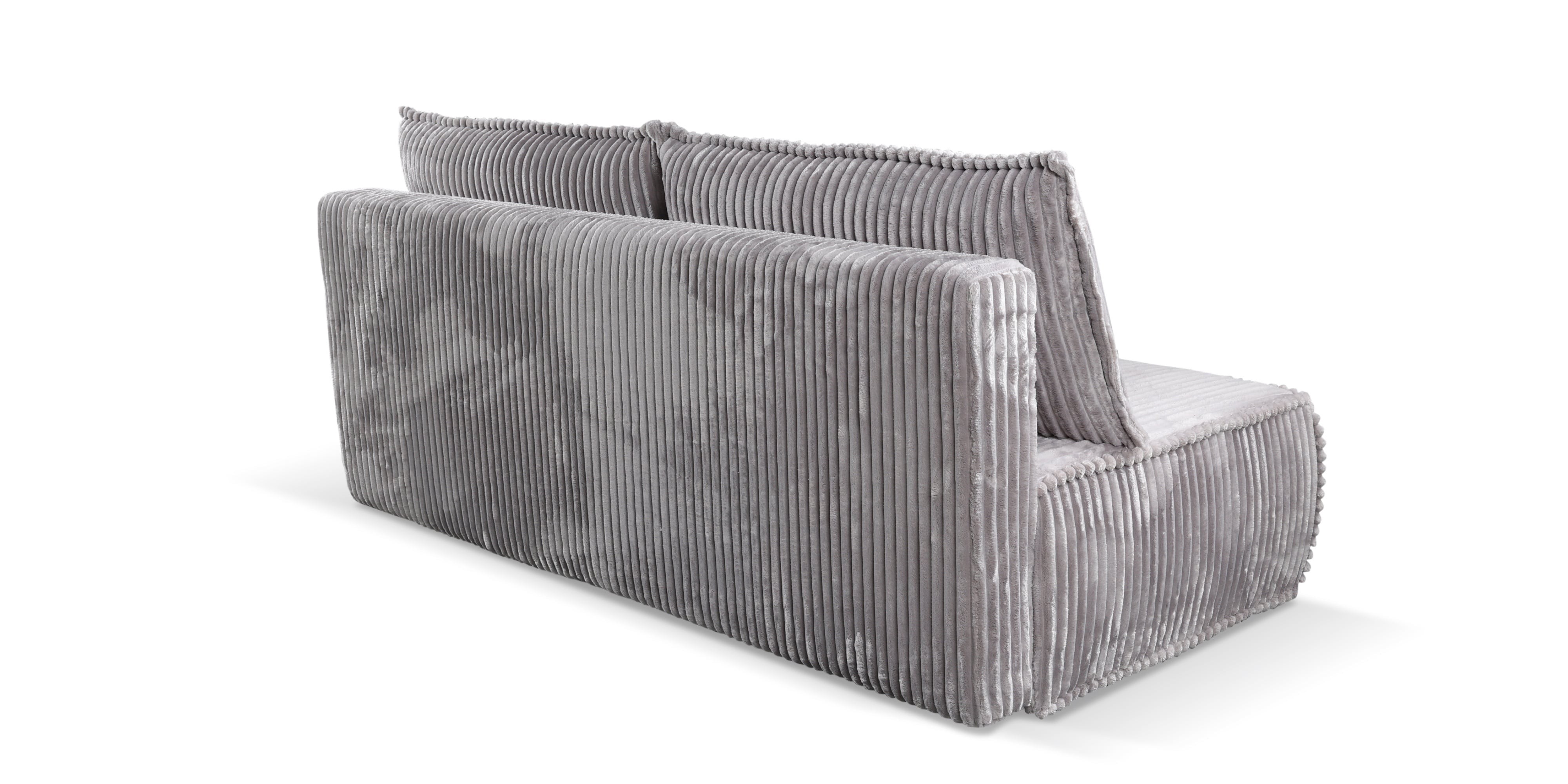OU-3035 Sofa rozkładana Sofuto z pojemnikiem, ciemnoszara, sztruks