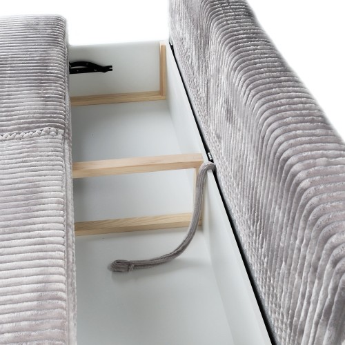 OU-3035 Sofa rozkładana Sofuto z pojemnikiem, ciemnoszara, sztruks