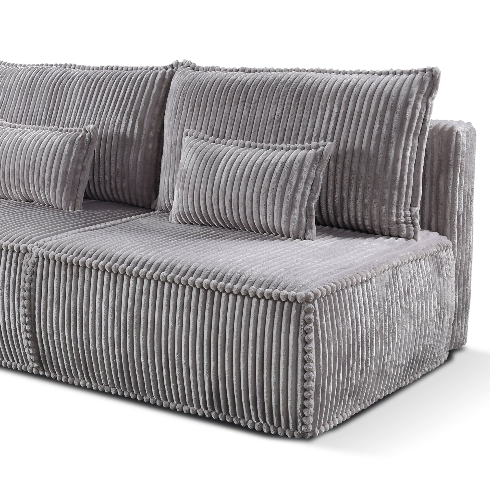 OU-3035 Sofa rozkładana Sofuto z pojemnikiem, ciemnoszara, sztruks