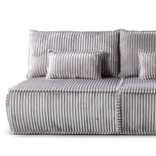 OU-3035 Sofa rozkładana Sofuto z pojemnikiem, ciemnoszara, sztruks
