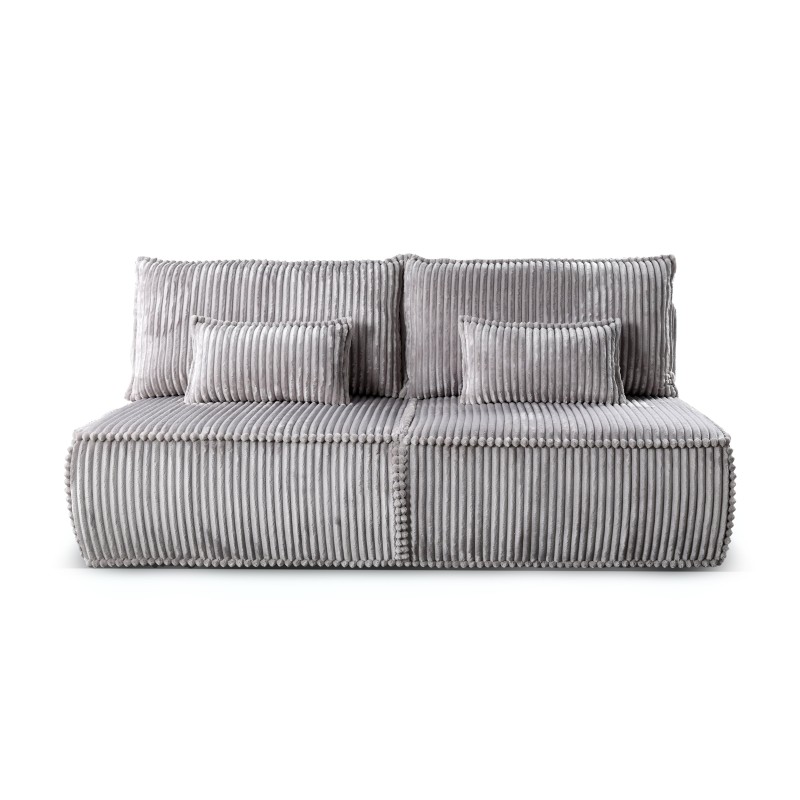 OU-3035 Sofa rozkładana Sofuto z pojemnikiem, ciemnoszara, sztruks
