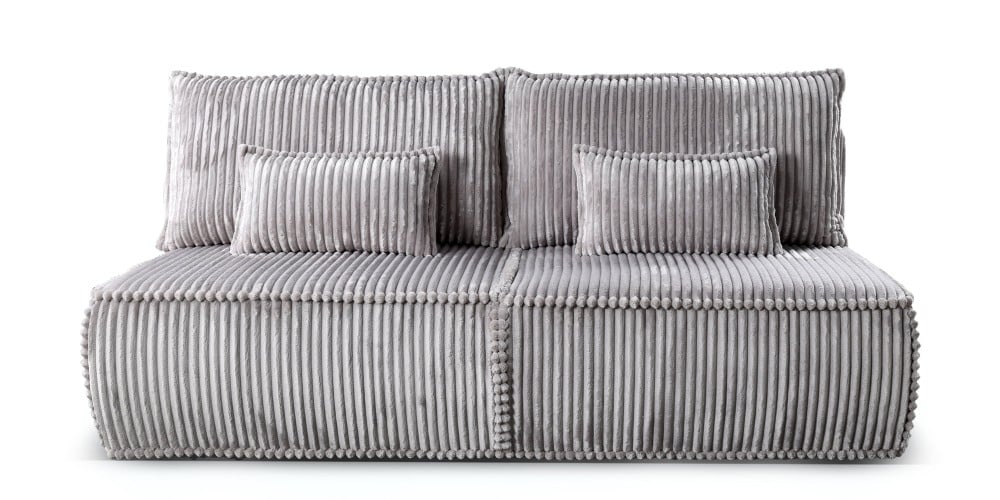 OU-3035 Sofa rozkładana Sofuto z pojemnikiem, ciemnoszara, sztruks
